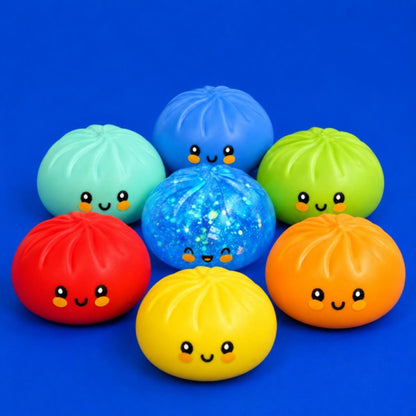 Crazy Fun - Mystery Squishy Blue Holographic Dumpling Blind Box