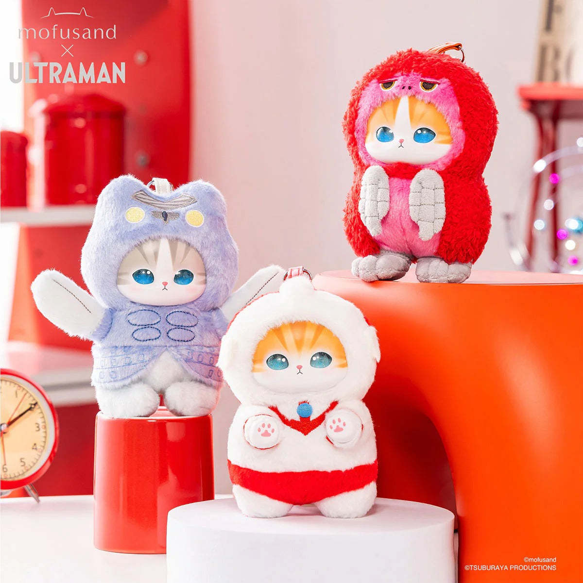 mofusand ULTRAMAN マスコット キーホルダー MOFUSAND x Ultraman - Kiramekko vol.1 Vinyl Plush Pendant Blind