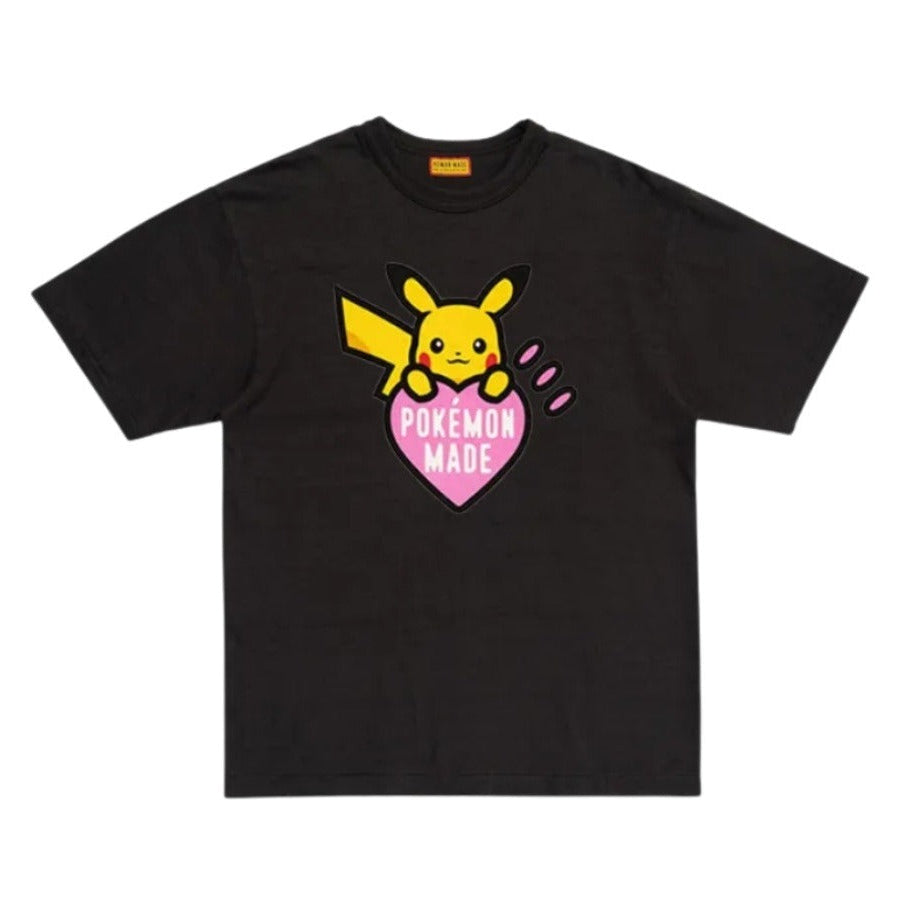 Human Made x Pokemon Graphic Pikachu Harajuku T-shirt Black Pink
