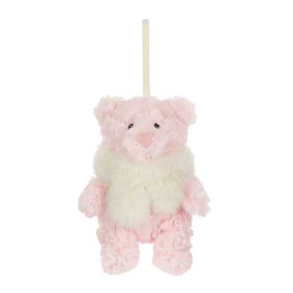 Jellycat Leola Bear Winter Warmer Decoration front view