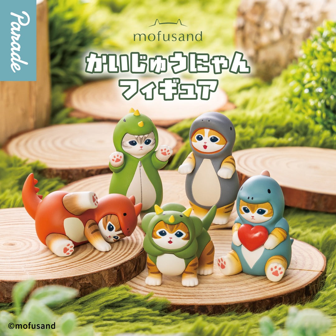 mofusand Kaiju Nyan Figure Capsule Toy featuring adorable monster cat characters
