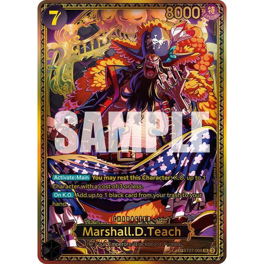 ONE PIECE Marshall.D.Teach ST27-005 SP from The World's Strongest Warriors OP17 trading card