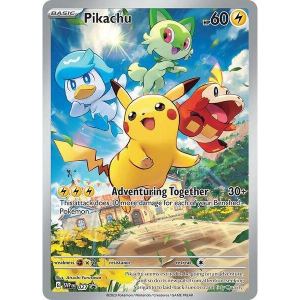 POKEMON Pikachu 027 from SV Scarlet & Violet Promo Cards SVP Pokémon Trading Card