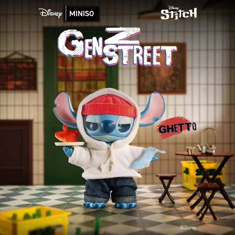 MINISO×ディズニー スティッチ GEN Z STREET 1BOX海外限定 MINISO - Disney Stitch GenZ Street Series Plush Vinyl Doll