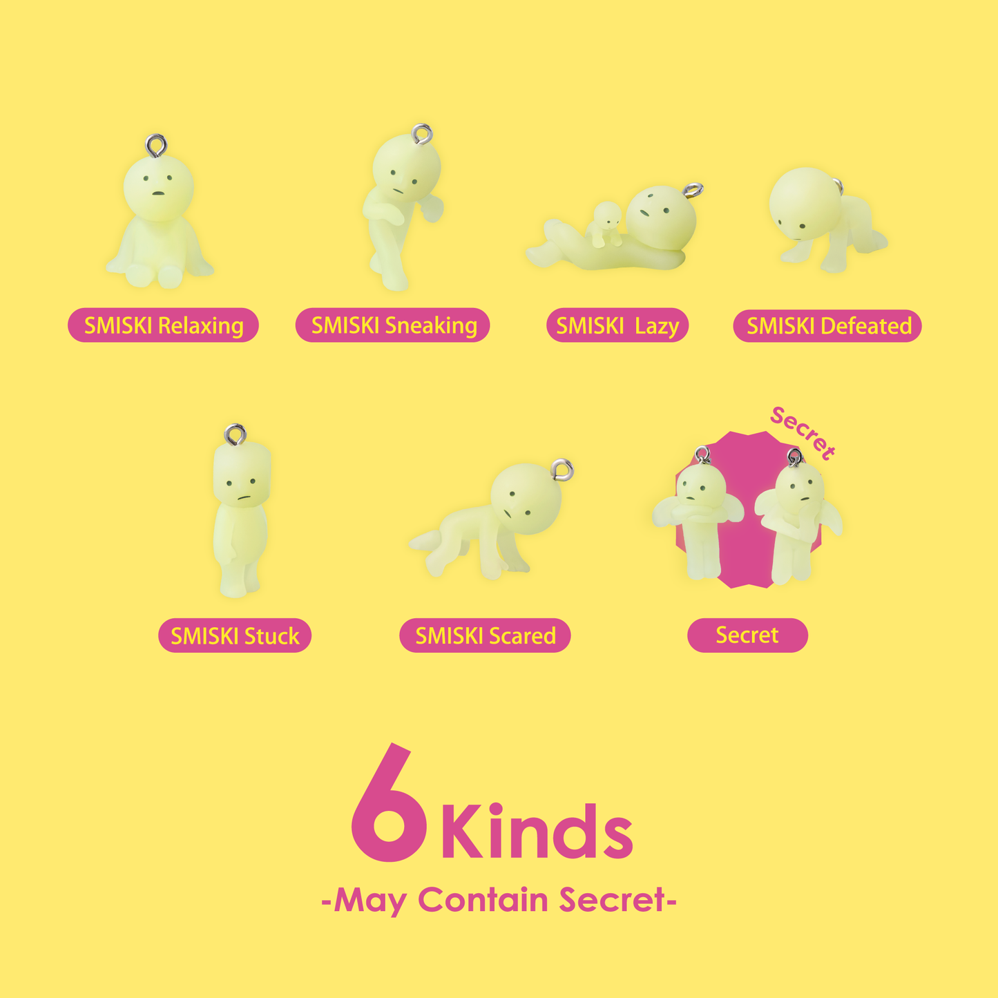 Smiski - Strap Accessory Keychain Series 4