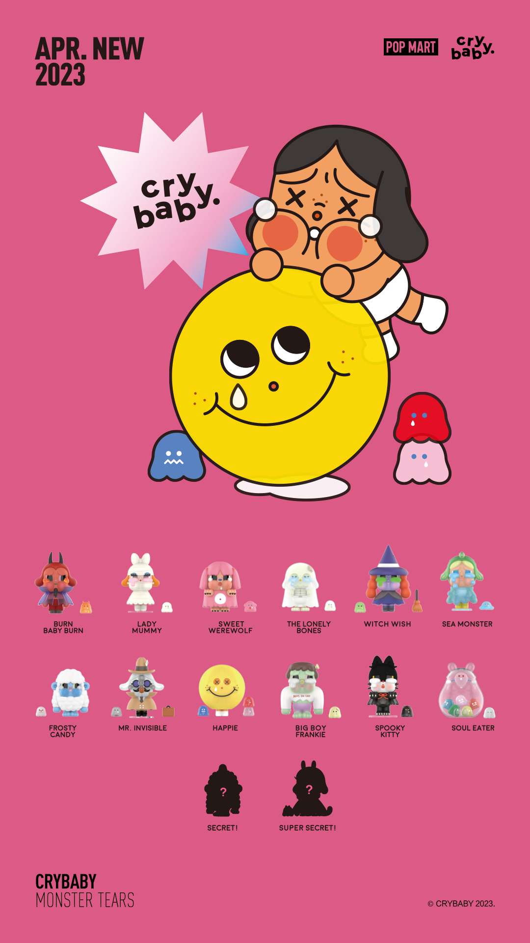POP MART Crybaby Monster Tears Series Blind Box