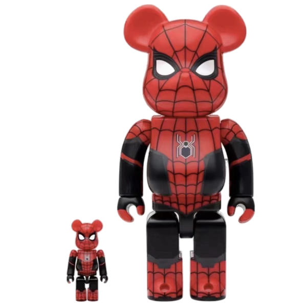BE@RBRICK SPIDER-MAN UPGRADED SUIT 100％ & 400％